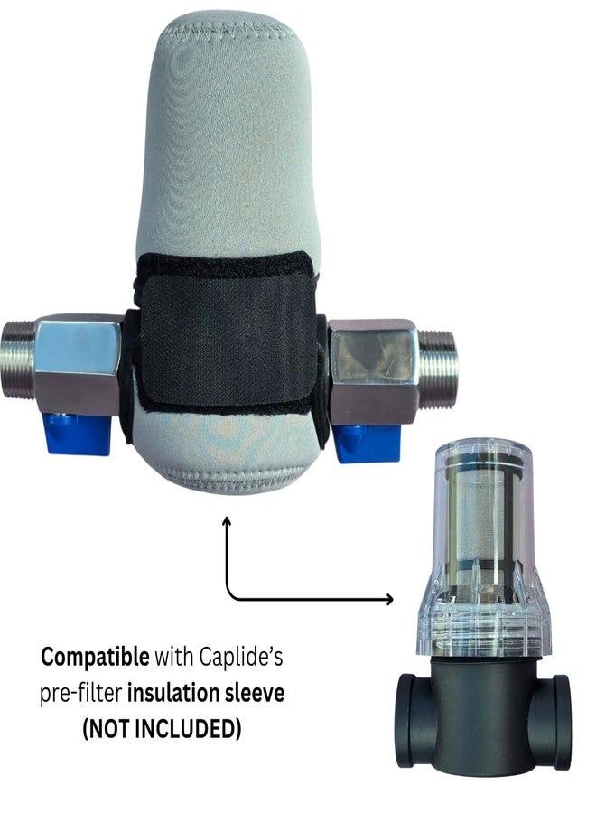 Caplide Pre Filter Cold Plunge pre Filter. 80 Mesh. 3/4" Threaded Female connectors. Cold Plunge in-line pre-Filter. Protect Your Cold Plunge Chiller and Pump. - Image 2